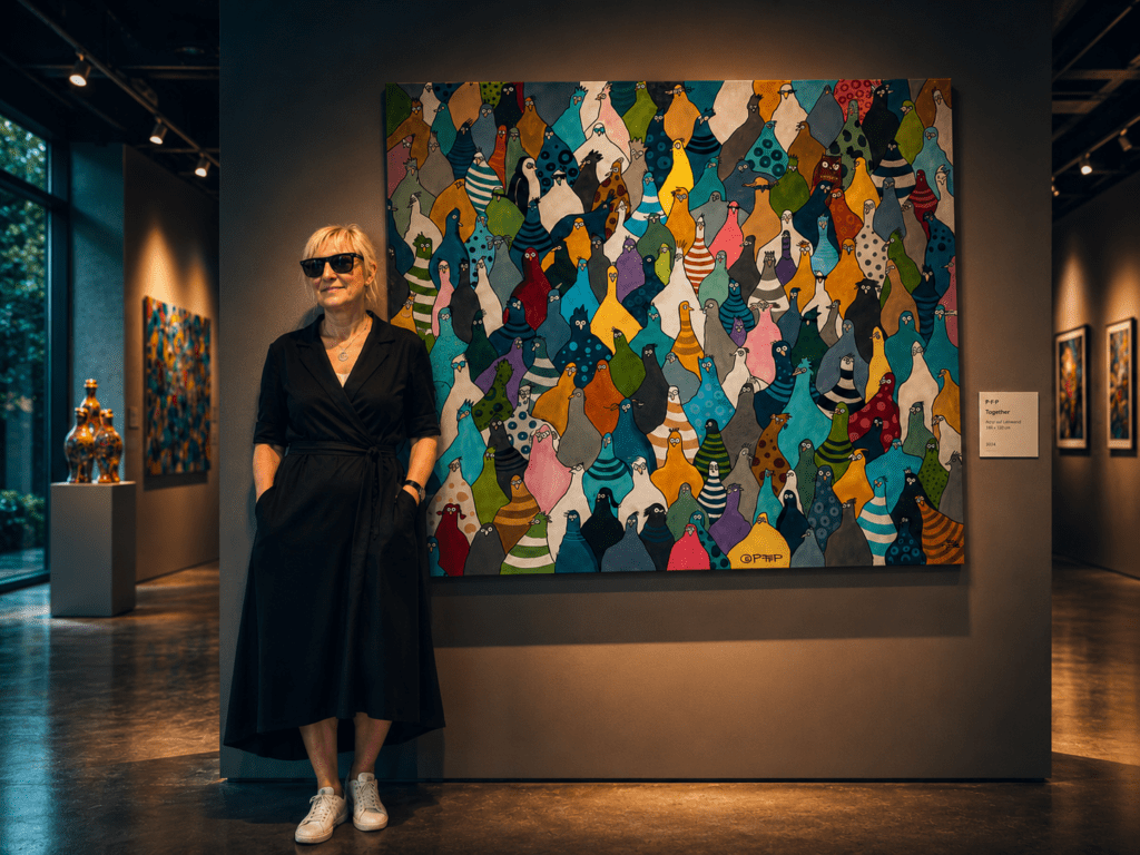 Jana Pischang nagelt Vögel an die Wand, P!EP